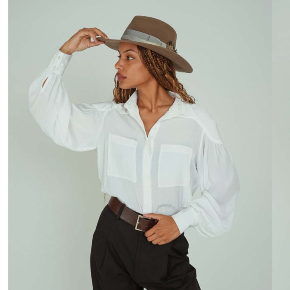 SMYTHE Shoulder Yoke Blouse